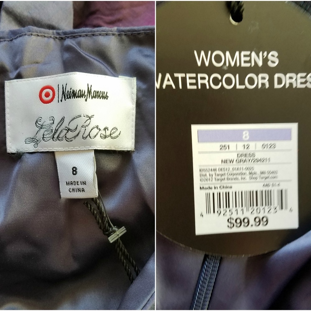 Neiman Marcus for Target Watercolor Midi Dress - Picture 6 of 8